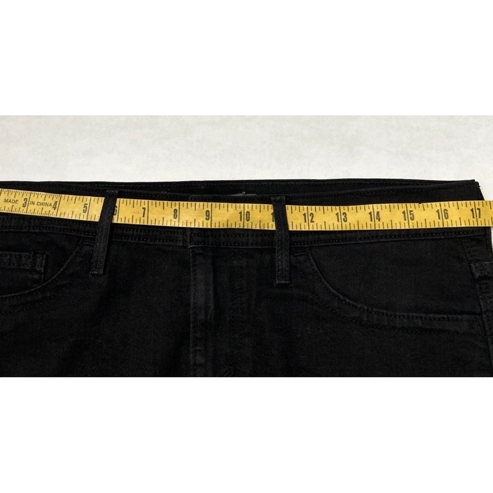 Levi's Women's Mini Icon Jean Skirt Black Tab Sz 9‎ EC 34" Waist  Stretch - Picture 9 of 10